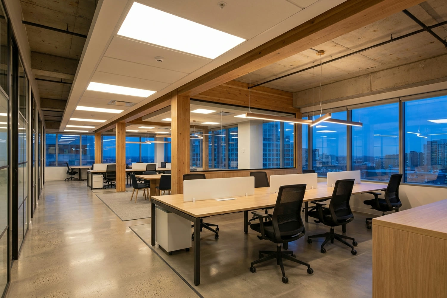 Beleuchtung – professionelle Lichtplanung in einem modernen Büro
